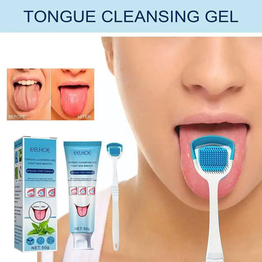 Gel Nettoyant pour la Langue avec Brosse